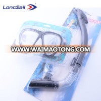 Longsail New Arrival Low Volume Professional Silicone Frameless Scuba Diving Mask and Snorkel Set for kid