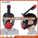 2017 New waterproof 180 full face snorkel mask diving mask snorkel set